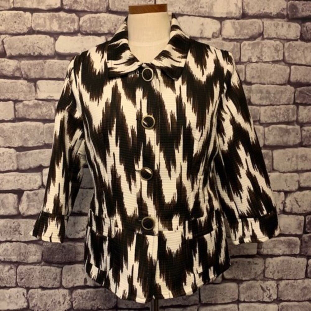 Saint Tropez West 3/4 Sleeve Jacket Size M